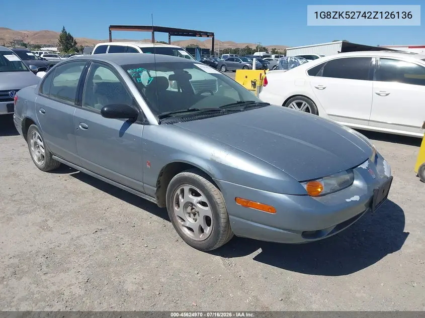 2002 Saturn S-Series Sl2 VIN: 1G8ZK52742Z126136 Lot: 45624970