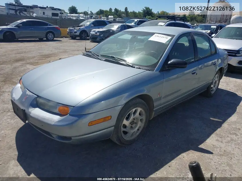 2002 Saturn S-Series Sl2 VIN: 1G8ZK52742Z126136 Lot: 45624970
