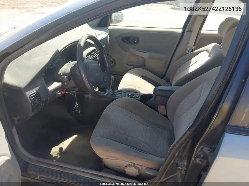 2002 Saturn S-Series Sl2 VIN: 1G8ZK52742Z126136 Lot: 45624970