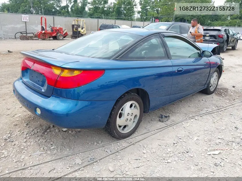 2002 Saturn S-Series Sc2 VIN: 1G8ZR12732Z155728 Lot: 45670442