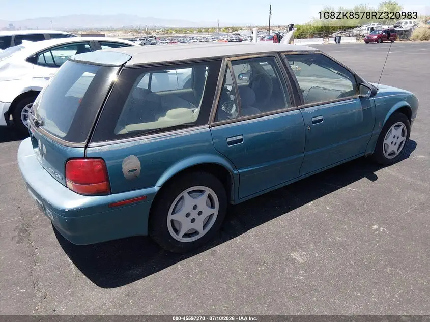 1994 Saturn Sw2 VIN: 1G8ZK8578RZ320983 Lot: 45597270