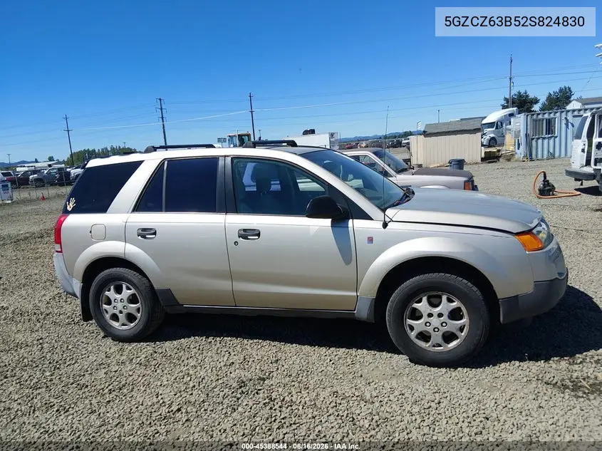 2002 Saturn Vue V6 VIN: 5GZCZ63B52S824830 Lot: 45388544