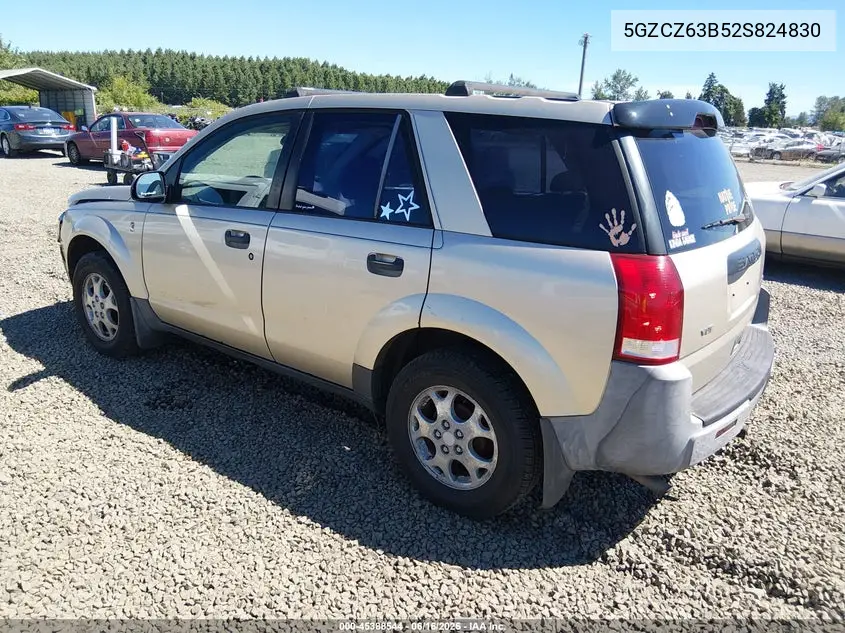 2002 Saturn Vue V6 VIN: 5GZCZ63B52S824830 Lot: 45388544