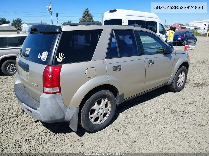 2002 Saturn Vue V6 VIN: 5GZCZ63B52S824830 Lot: 45388544