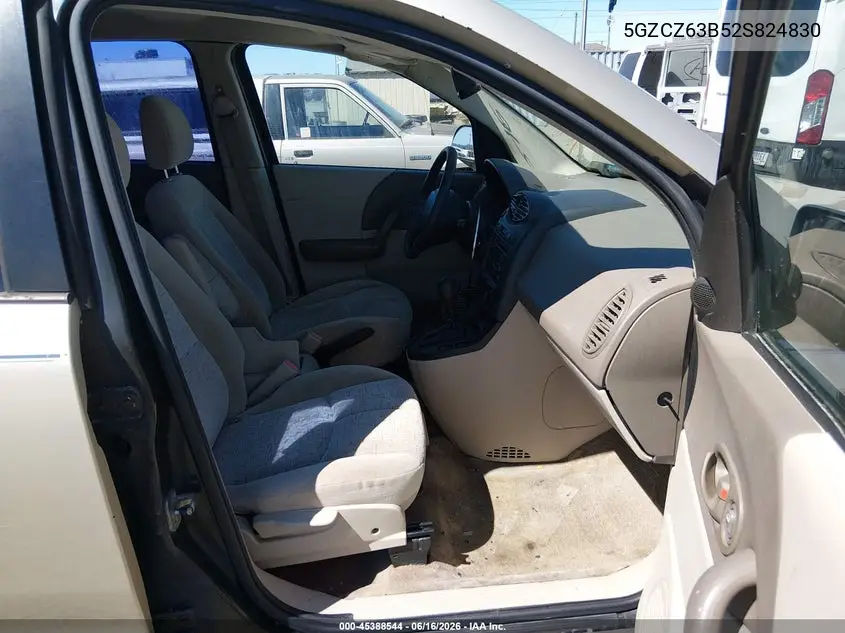 2002 Saturn Vue V6 VIN: 5GZCZ63B52S824830 Lot: 45388544