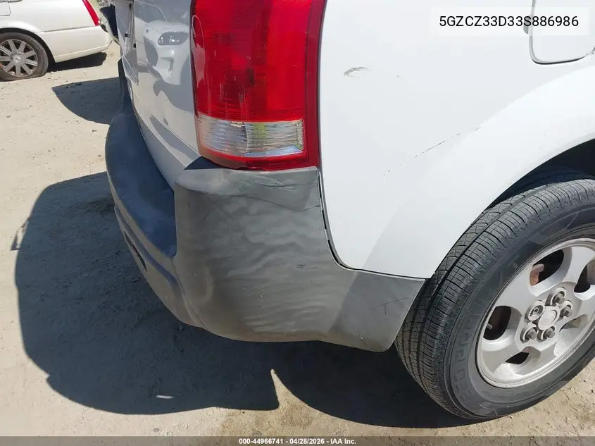 2003 Saturn Vue 4 Cyl VIN: 5GZCZ33D33S886986 Lot: 44966741