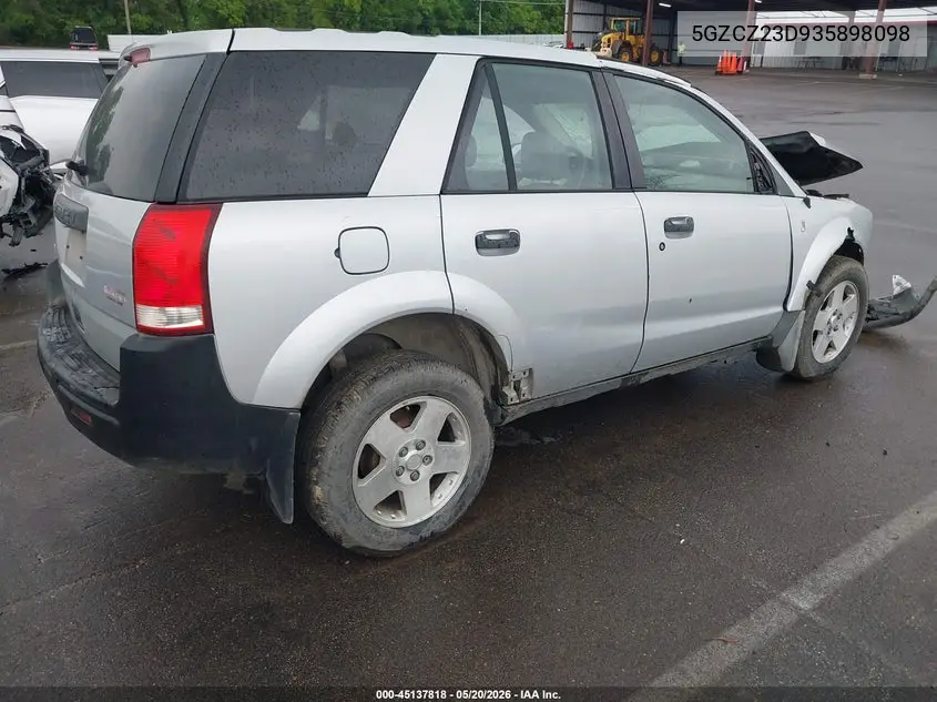 2003 Saturn Vue VIN: 5GZCZ23D93S898098 Lot: 45137818