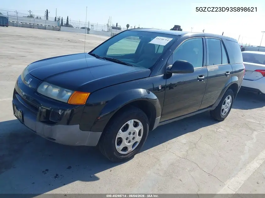 2003 Saturn Vue 4 Cyl VIN: 5GZCZ23D93S898621 Lot: 45298714