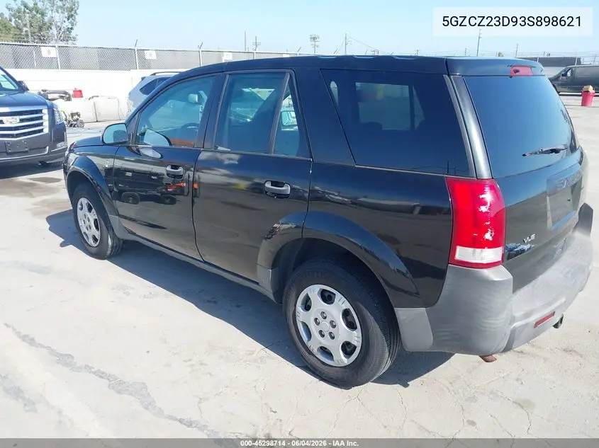2003 Saturn Vue 4 Cyl VIN: 5GZCZ23D93S898621 Lot: 45298714