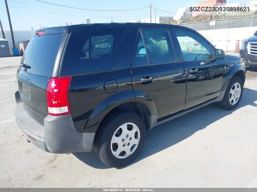 2003 Saturn Vue 4 Cyl VIN: 5GZCZ23D93S898621 Lot: 45298714