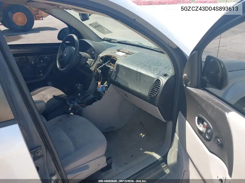 2004 Saturn Vue 4 Cyl VIN: 5GZCZ43D04S893613 Lot: 45092645