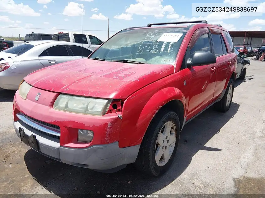 2004 Saturn Vue V6 VIN: 5GZCZ53424S838697 Lot: 45176184