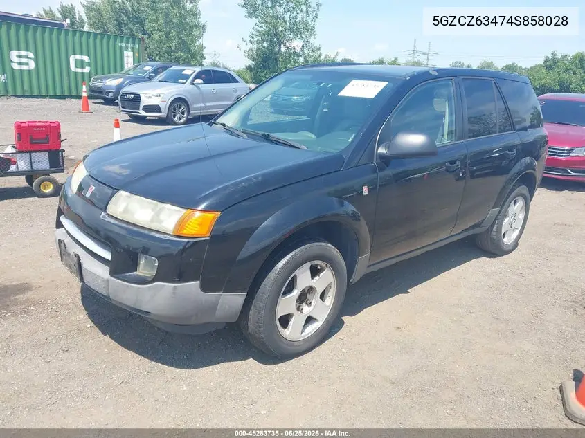 2004 Saturn Vue V6 VIN: 5GZCZ63474S858028 Lot: 45283735