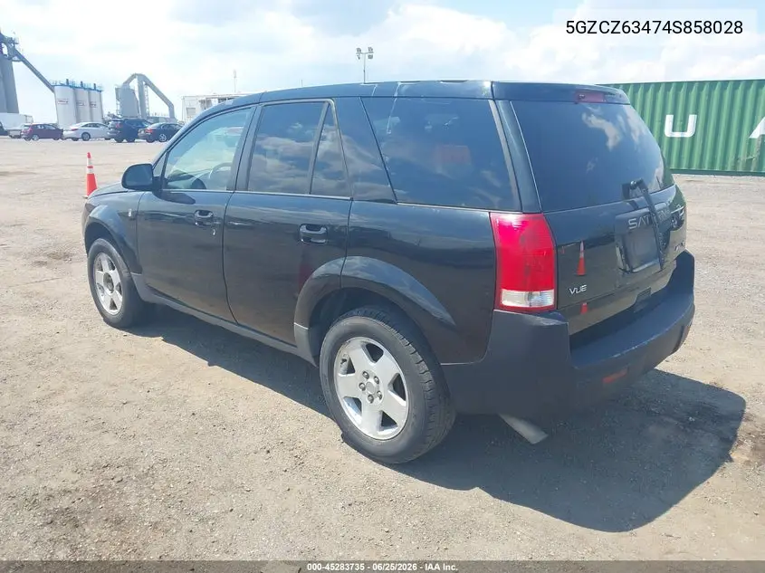 2004 Saturn Vue V6 VIN: 5GZCZ63474S858028 Lot: 45283735