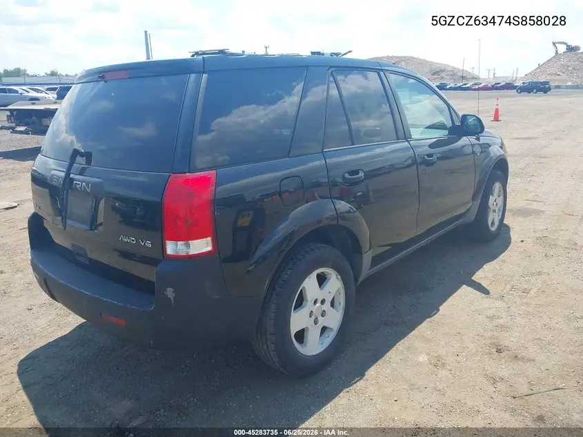 2004 Saturn Vue V6 VIN: 5GZCZ63474S858028 Lot: 45283735