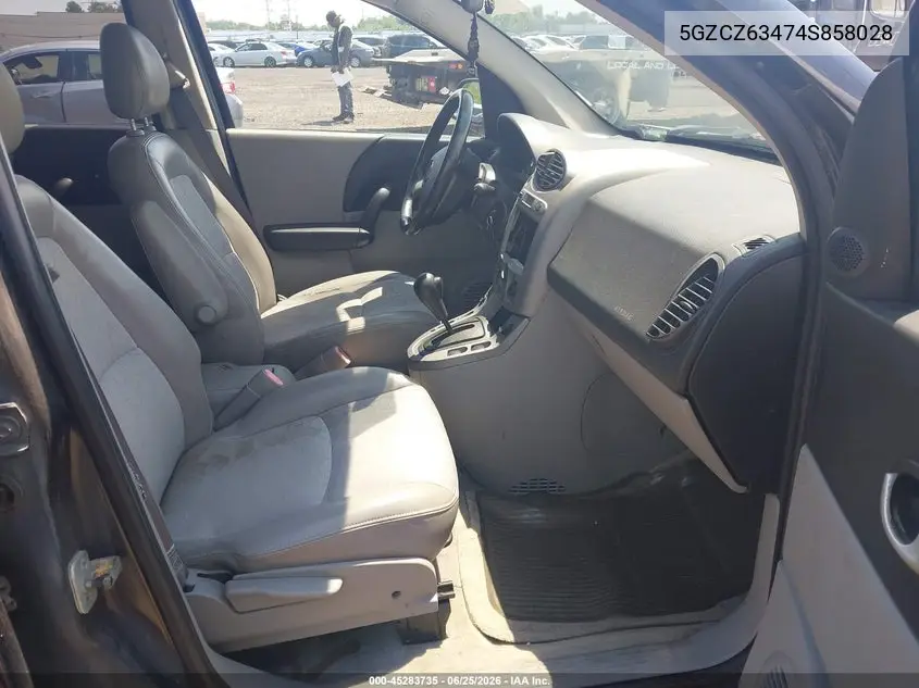 2004 Saturn Vue V6 VIN: 5GZCZ63474S858028 Lot: 45283735