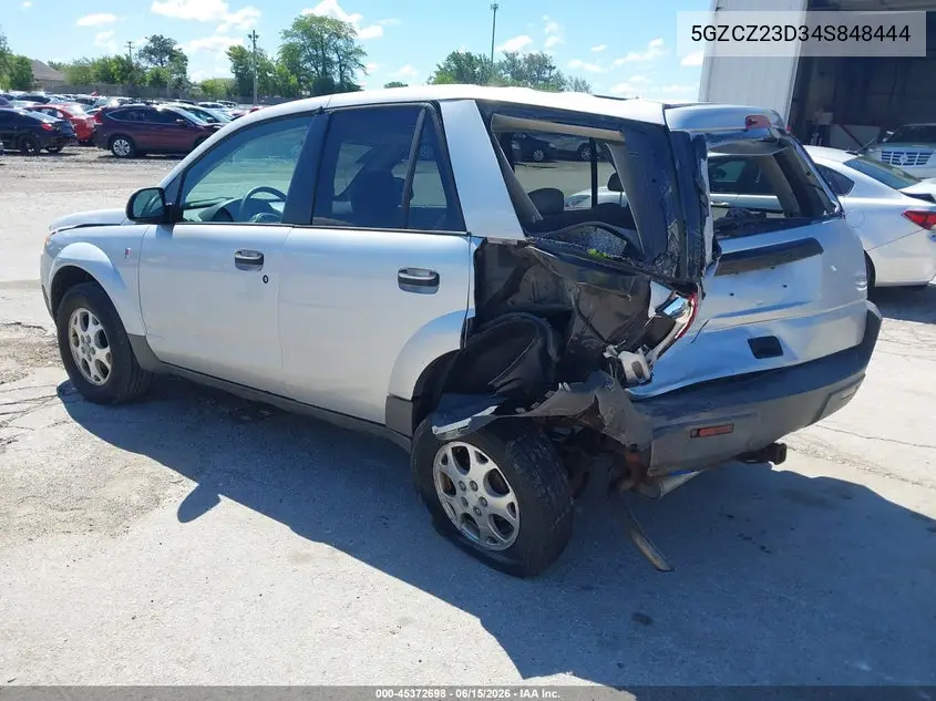 2004 Saturn Vue 4 Cyl VIN: 5GZCZ23D34S848444 Lot: 45372698