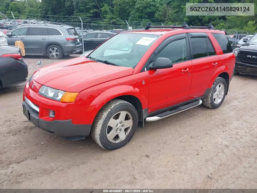 2004 Saturn Vue V6 VIN: 5GZCZ63414S829124 Lot: 45386567