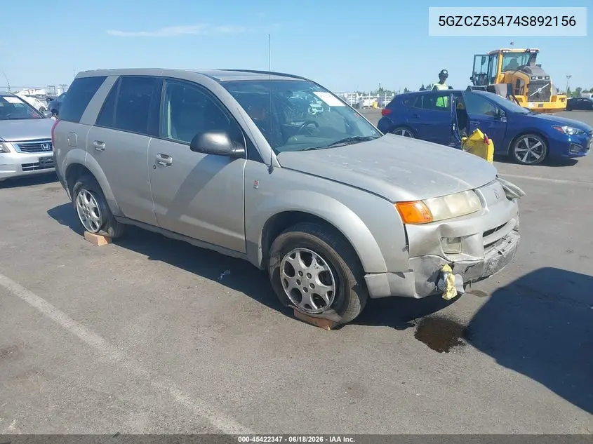 2004 Saturn Vue V6 VIN: 5GZCZ53474S892156 Lot: 45422347