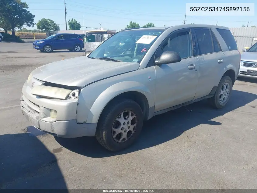 2004 Saturn Vue V6 VIN: 5GZCZ53474S892156 Lot: 45422347