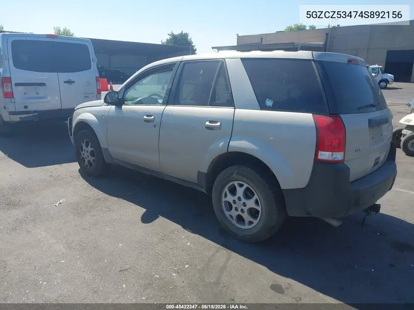 2004 Saturn Vue V6 VIN: 5GZCZ53474S892156 Lot: 45422347