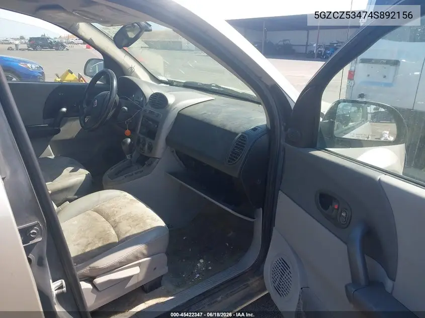 2004 Saturn Vue V6 VIN: 5GZCZ53474S892156 Lot: 45422347