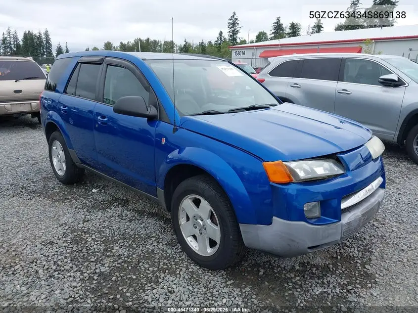 2004 Saturn Vue V6 VIN: 5GZCZ63434S869138 Lot: 45471340