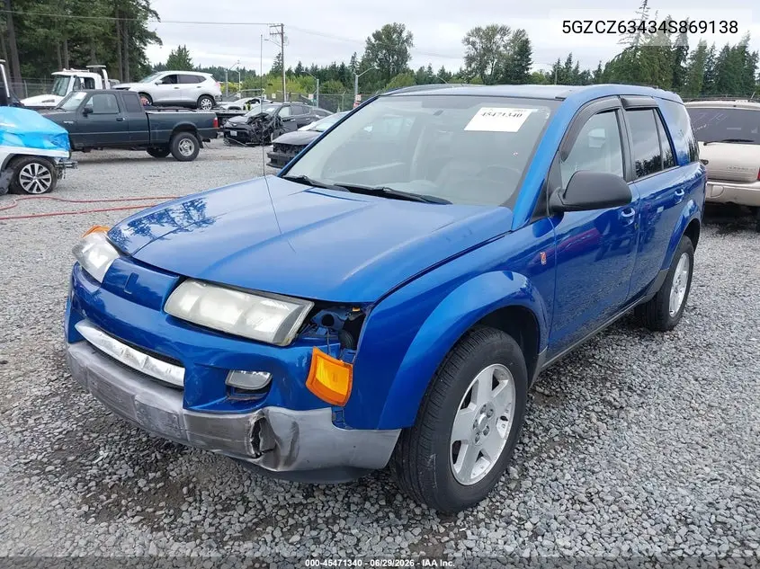 2004 Saturn Vue V6 VIN: 5GZCZ63434S869138 Lot: 45471340