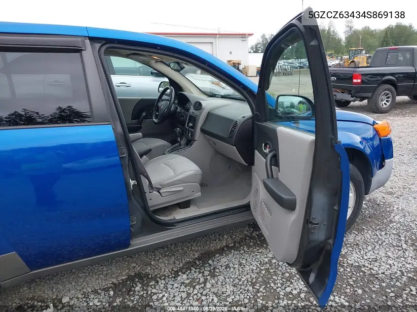 2004 Saturn Vue V6 VIN: 5GZCZ63434S869138 Lot: 45471340