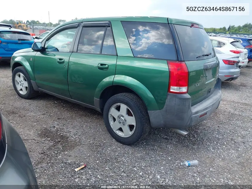 2004 Saturn Vue V6 VIN: 5GZCZ63464S867156 Lot: 45634670
