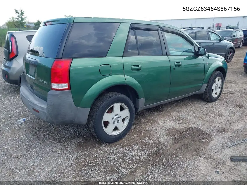 2004 Saturn Vue V6 VIN: 5GZCZ63464S867156 Lot: 45634670