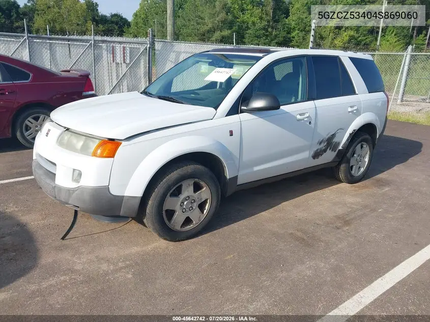 2004 Saturn Vue V6 VIN: 5GZCZ53404S869060 Lot: 45642742