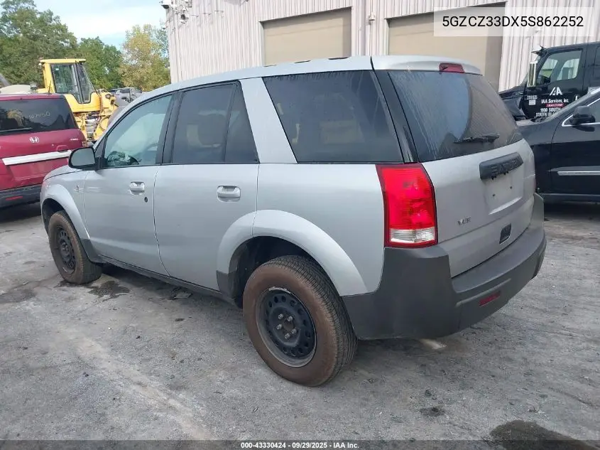 5GZCZ33DX5S862252 2005 Saturn Vue 4 Cyl