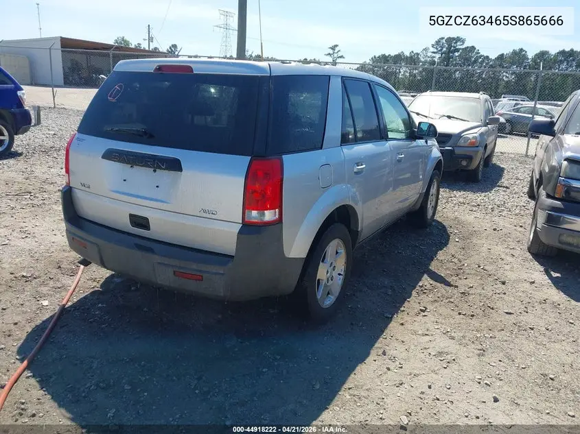 2005 Saturn Vue V6 VIN: 5GZCZ63465S865666 Lot: 44918222