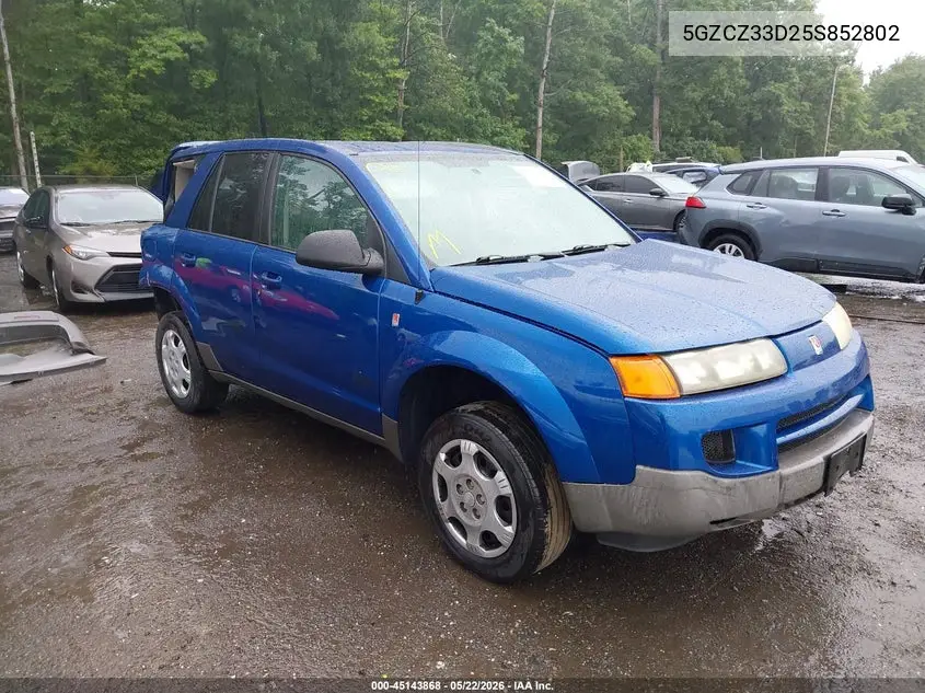 2005 Saturn Vue 4 Cyl VIN: 5GZCZ33D25S852802 Lot: 45143868