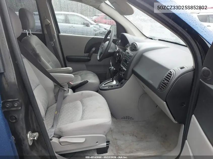 2005 Saturn Vue 4 Cyl VIN: 5GZCZ33D25S852802 Lot: 45143868
