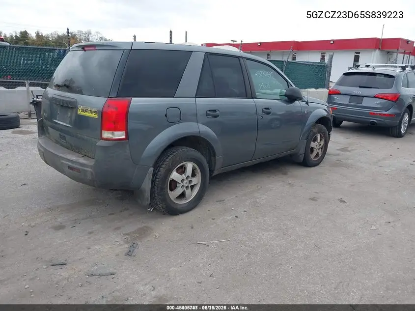 5GZCZ23D65S839223 2005 Saturn Vue 4 Cyl
