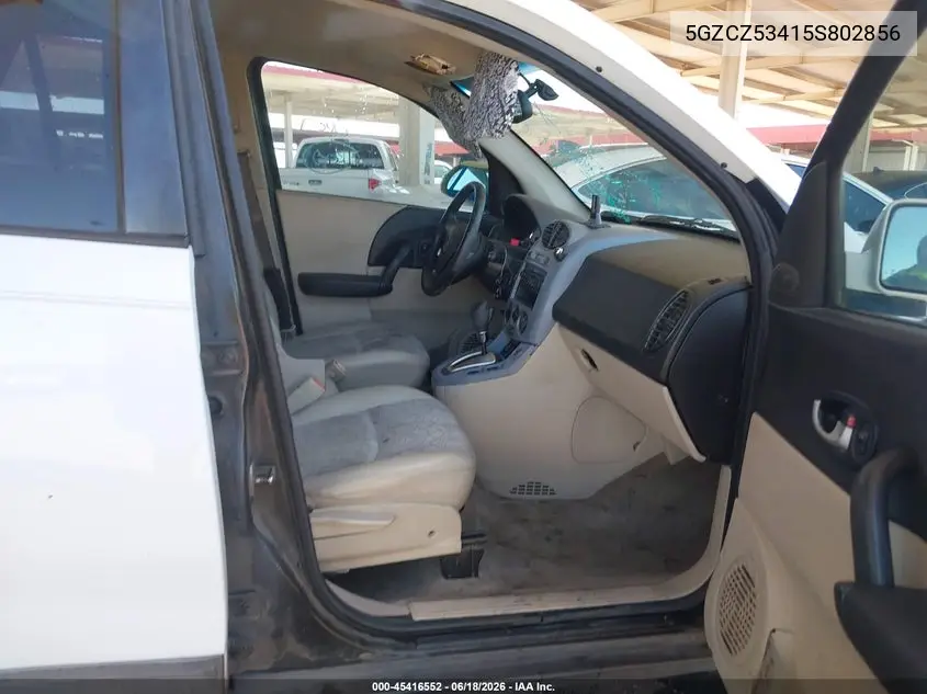 2005 Saturn Vue V6 VIN: 5GZCZ53415S802856 Lot: 45416552