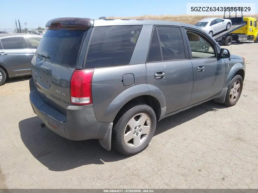 2005 Saturn Vue V6 VIN: 5GZCZ63435S864829 Lot: 45544311