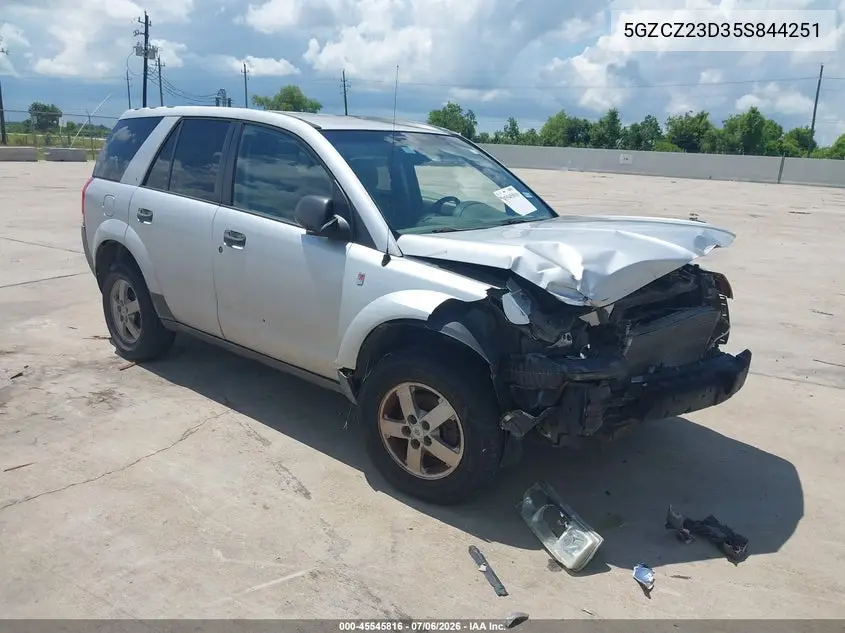 2005 Saturn Vue 4 Cyl VIN: 5GZCZ23D35S844251 Lot: 45545816