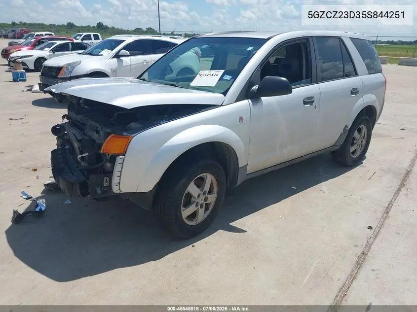2005 Saturn Vue 4 Cyl VIN: 5GZCZ23D35S844251 Lot: 45545816