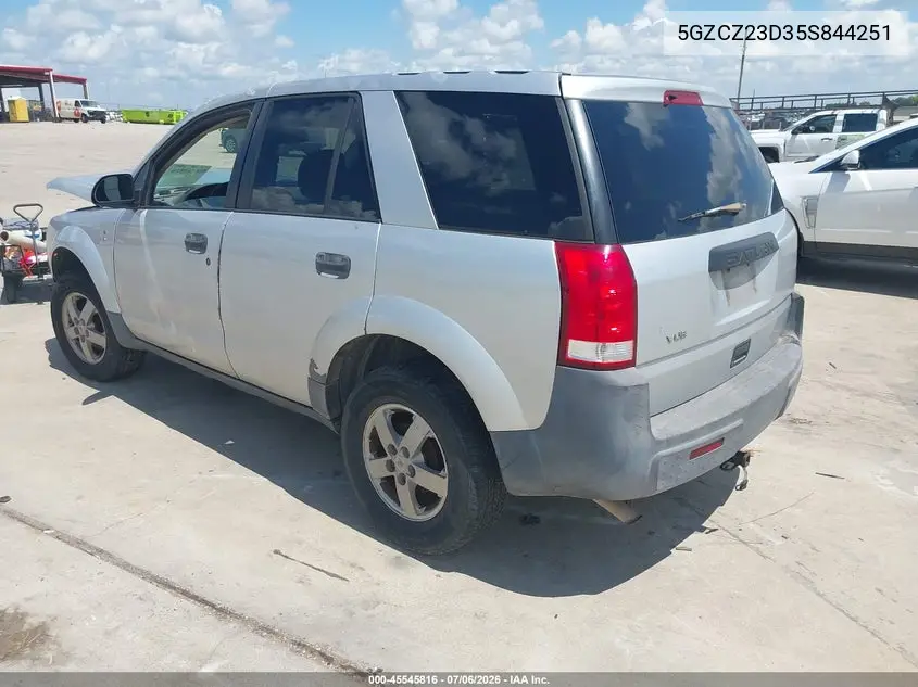 2005 Saturn Vue 4 Cyl VIN: 5GZCZ23D35S844251 Lot: 45545816