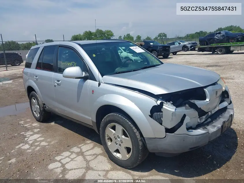 2005 Saturn Vue V6 VIN: 5GZCZ53475S847431 Lot: 45549576