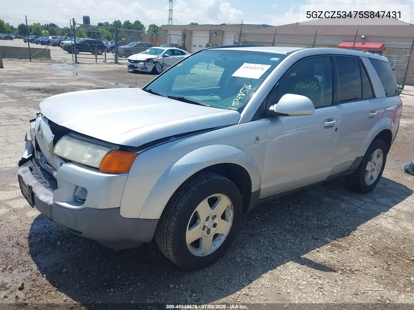 2005 Saturn Vue V6 VIN: 5GZCZ53475S847431 Lot: 45549576