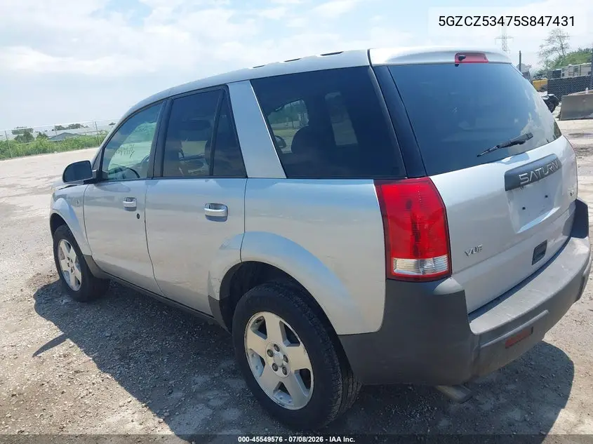 2005 Saturn Vue V6 VIN: 5GZCZ53475S847431 Lot: 45549576