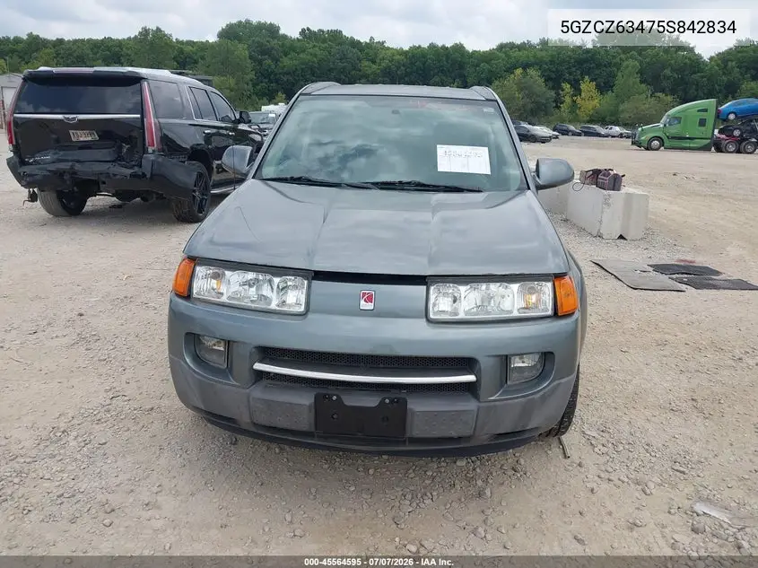 2005 Saturn Vue V6 VIN: 5GZCZ63475S842834 Lot: 45564595