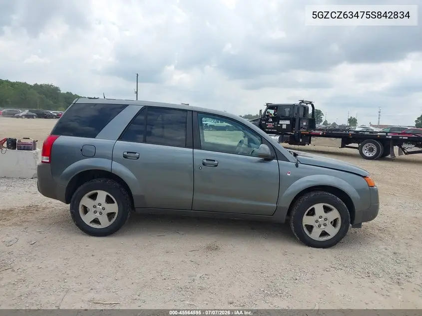 2005 Saturn Vue V6 VIN: 5GZCZ63475S842834 Lot: 45564595