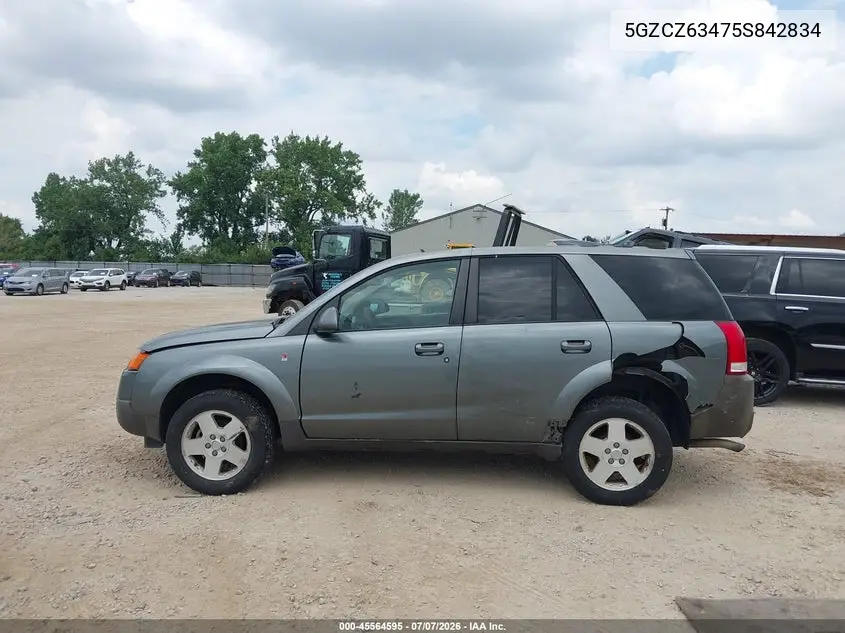 2005 Saturn Vue V6 VIN: 5GZCZ63475S842834 Lot: 45564595