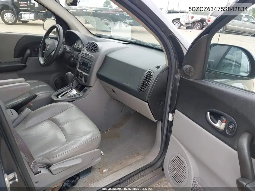 2005 Saturn Vue V6 VIN: 5GZCZ63475S842834 Lot: 45564595