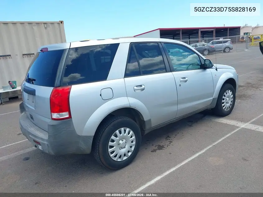 2005 Saturn Vue 4 Cyl VIN: 5GZCZ33D75S828169 Lot: 45586201